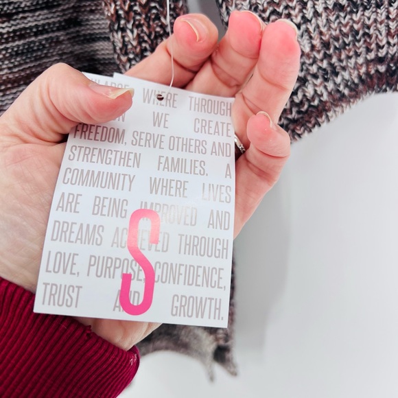 Lularoe sweater dress size Lauren brown small - Picture 7 of 13